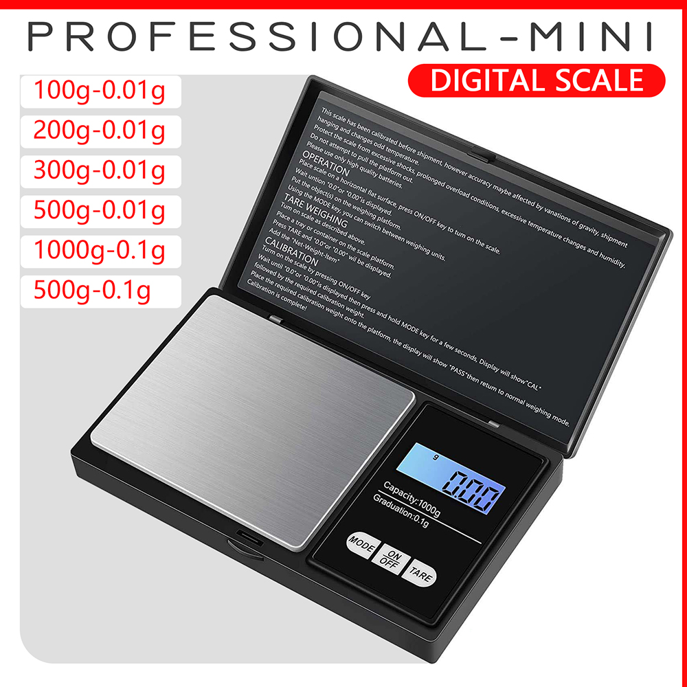 Kitchen Gadgets Gold - Mini Jewelry Scale 0.01g Electronic Stainless