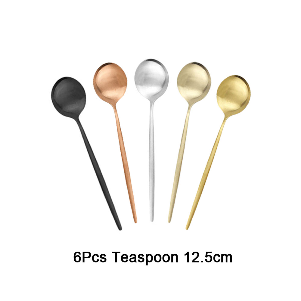 Kitchen Gadgets Gold - 6Pcs Tea Coffee Stir Mini Spoons