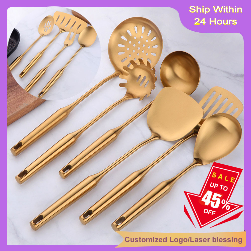 Kitchen Gadgets Gold - Gold cookware Stainless Steel Cooking tools