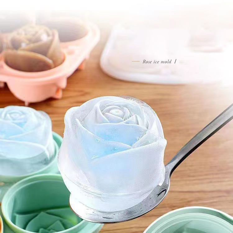 Kitchen Gadgets Deals - 3D Rose Ice Molds 4 Holes