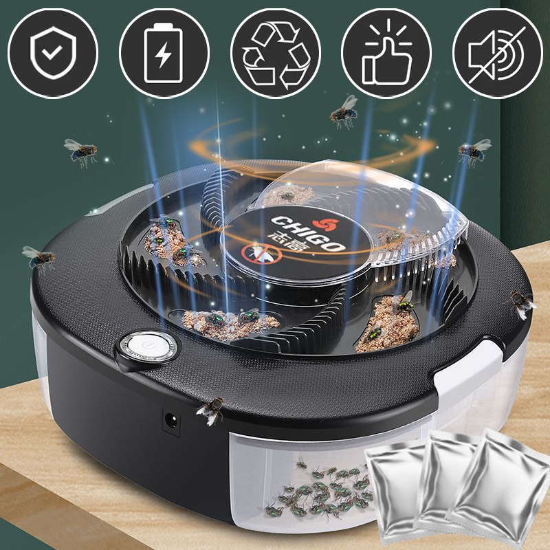 Kitchen Gadgets Electronic - Flycatcher Rechargeable/USB Electric Fly Trap CHIGO