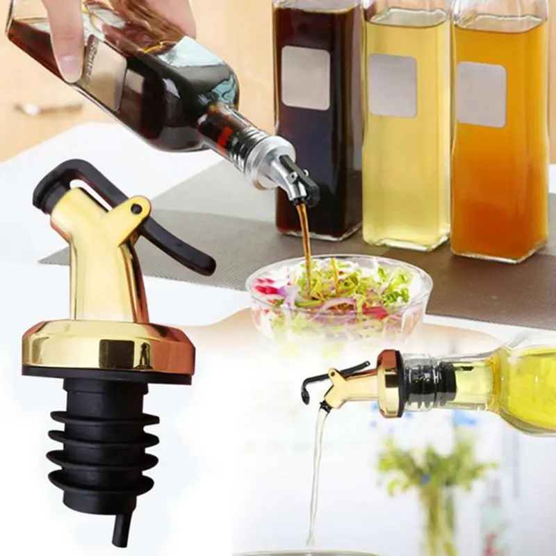 Kitchen Gadgets Gold - Gold Olive Oil Spouts Oil Vinegar