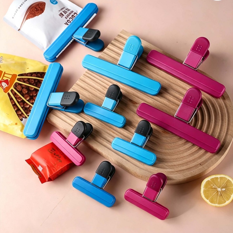 Kitchen Gadgets Deals - 4Pcs Portable Plastic Bag Sealing Clips,Food