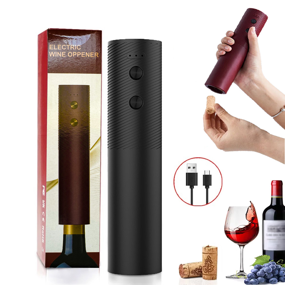 Kitchen Gadgets Electronic - Electric Wine Bottle Opener Automatic Red