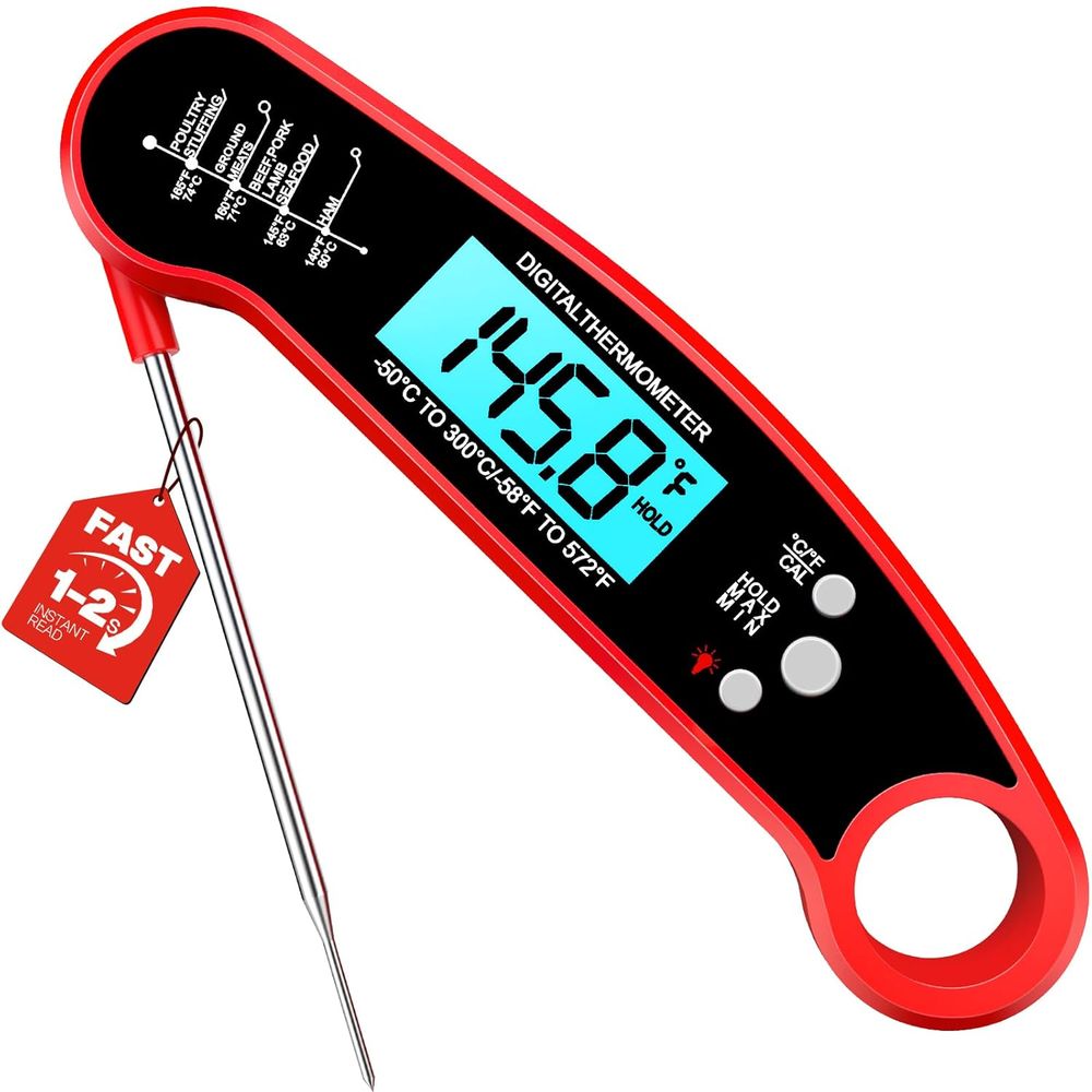 Kitchen Gadgets Air Fryer - Digital Meat Thermometer for Grilling, BBQ,