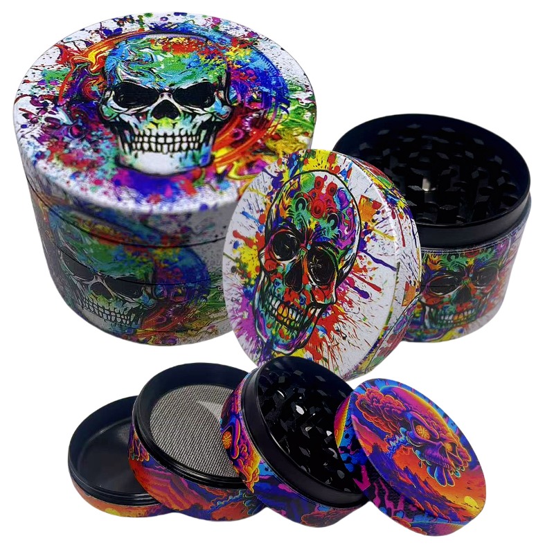 50mm Metal Skull Herb Grinder  - Kitchen Gadgets Gold recension och pris