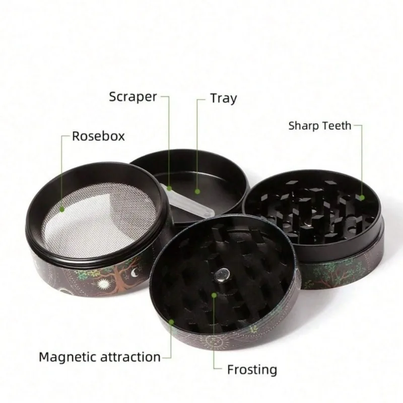 50mm Metal Skull Herb Grinder  - Kitchen Gadgets Gold recension och pris