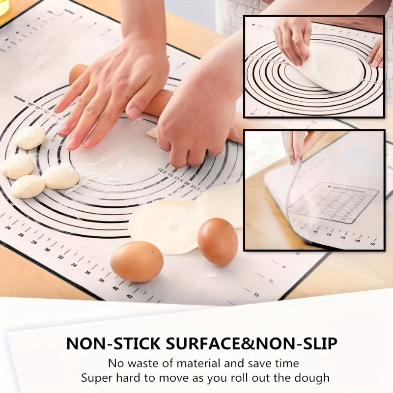 yesThickened Dough Rolling Mat - Silicone Baking Mat recension och pris