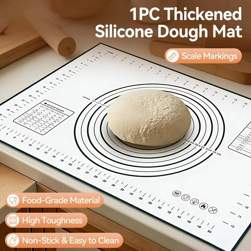 yesThickened Dough Rolling Mat - Silicone Baking Mat recension och pris