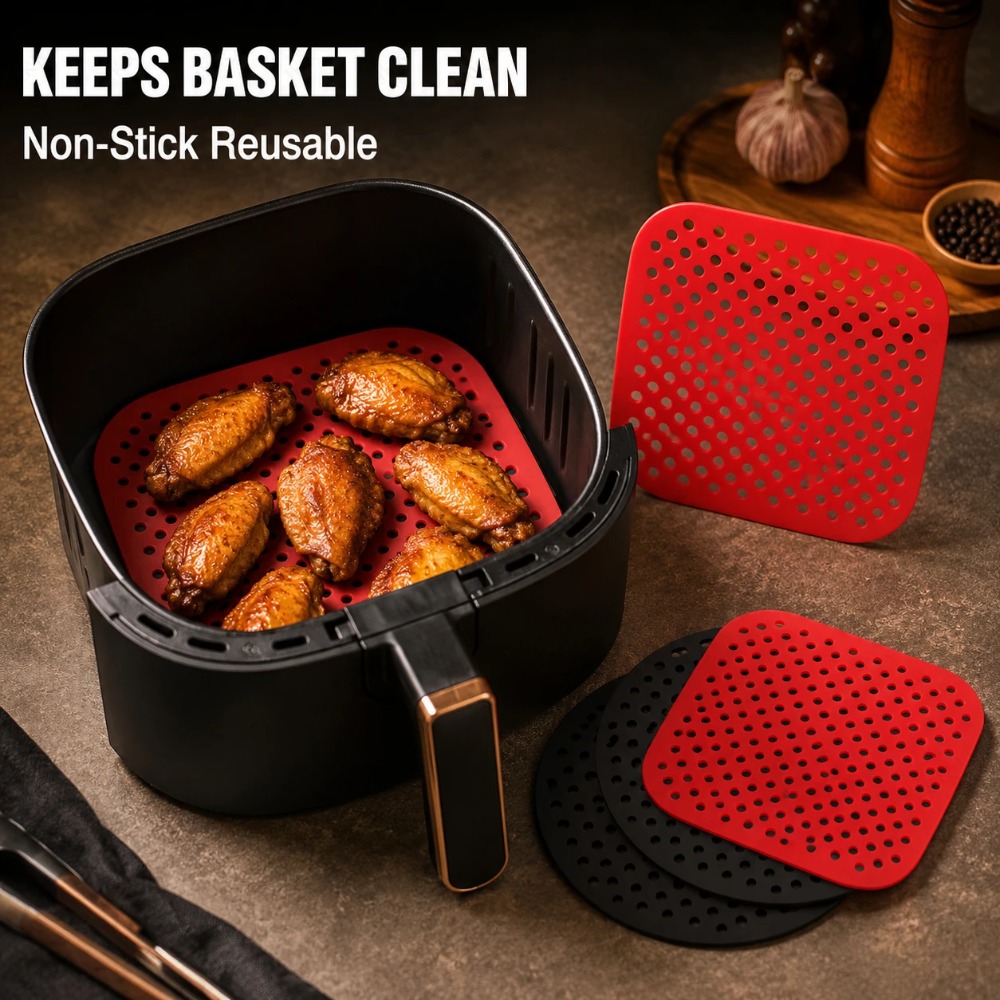Non Stick Silicone Air Fryer L - Kitchen Gadgets Air Fryer recension och pris