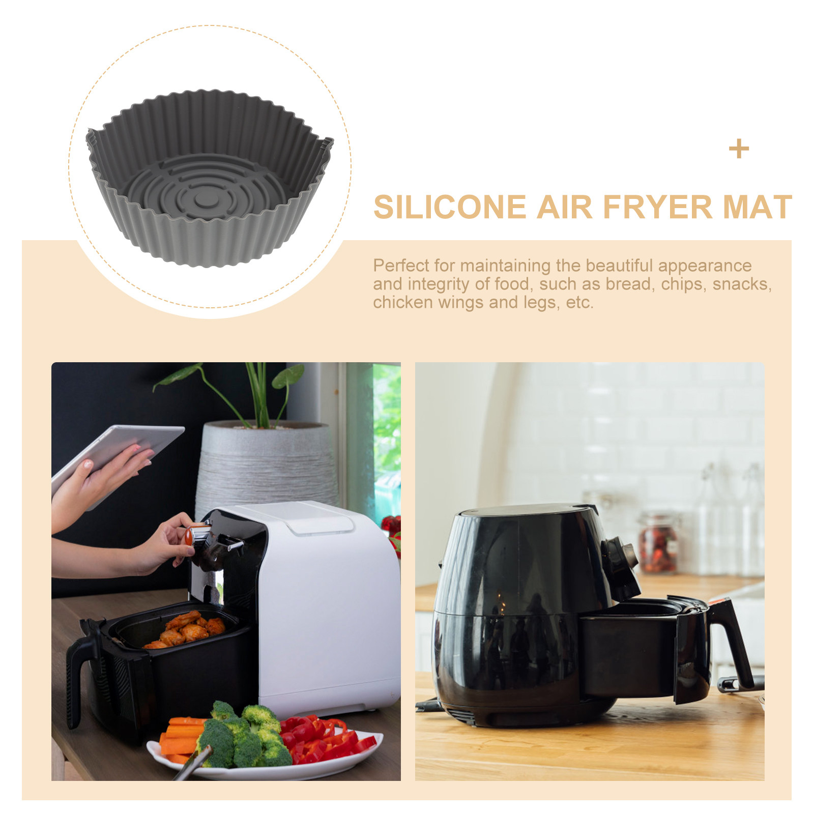 Reusable Silicone Air Fryer Ma - Silicone Baking Mat recension och pris