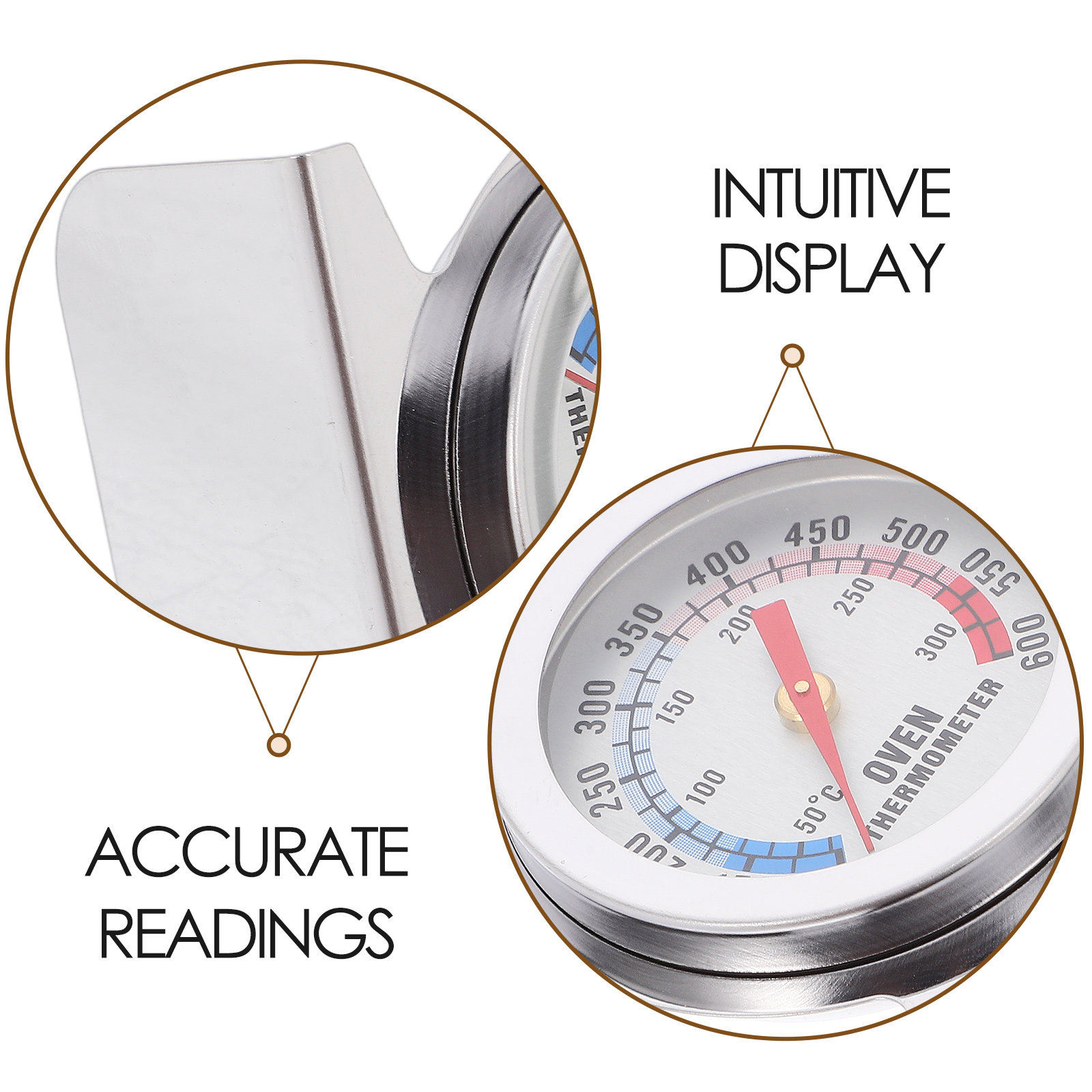 Stainless Steel Oven Thermomet - Instant Read Thermometer recension och pris