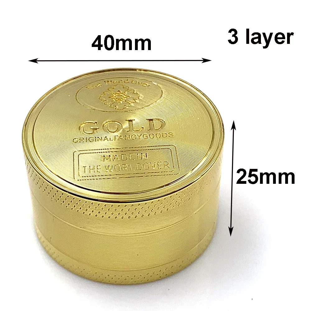 Herb Grinder 3/4 Parts Zinc Al - Kitchen Gadgets Gold recension och pris