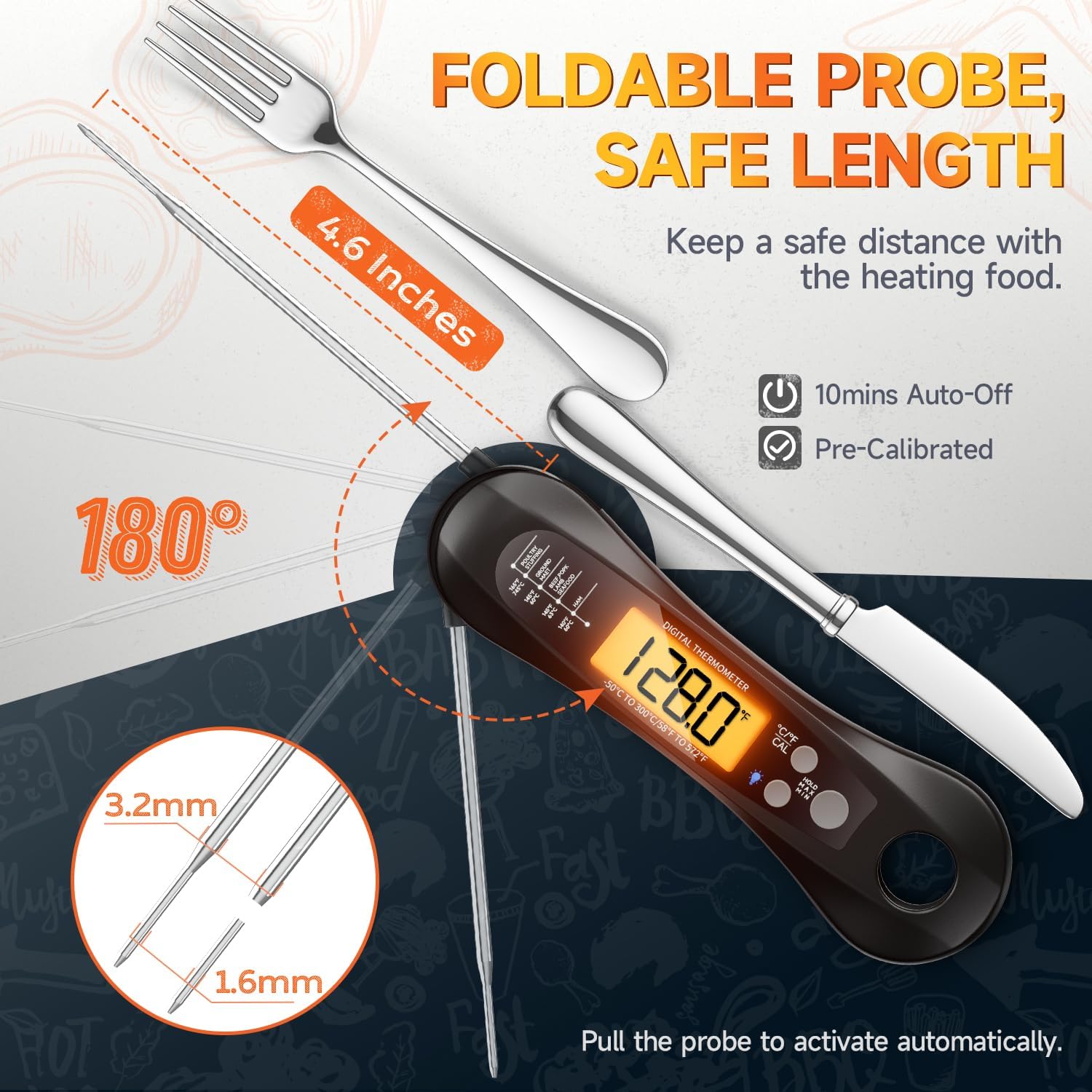 Digital Instant Read Meat Ther - Instant Read Thermometer recension och pris