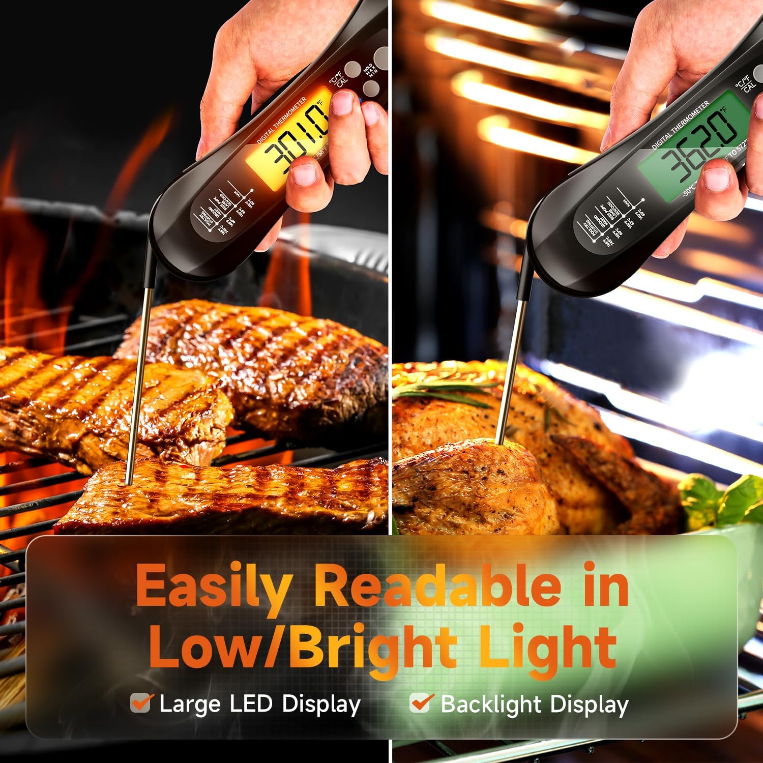 Digital Instant Read Meat Ther - Instant Read Thermometer recension och pris