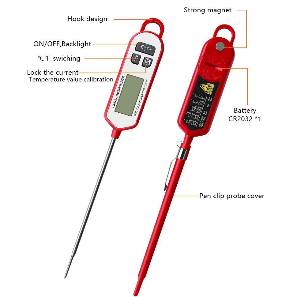 Digital Meat Thermometer  Inst - Instant Read Thermometer recension och pris