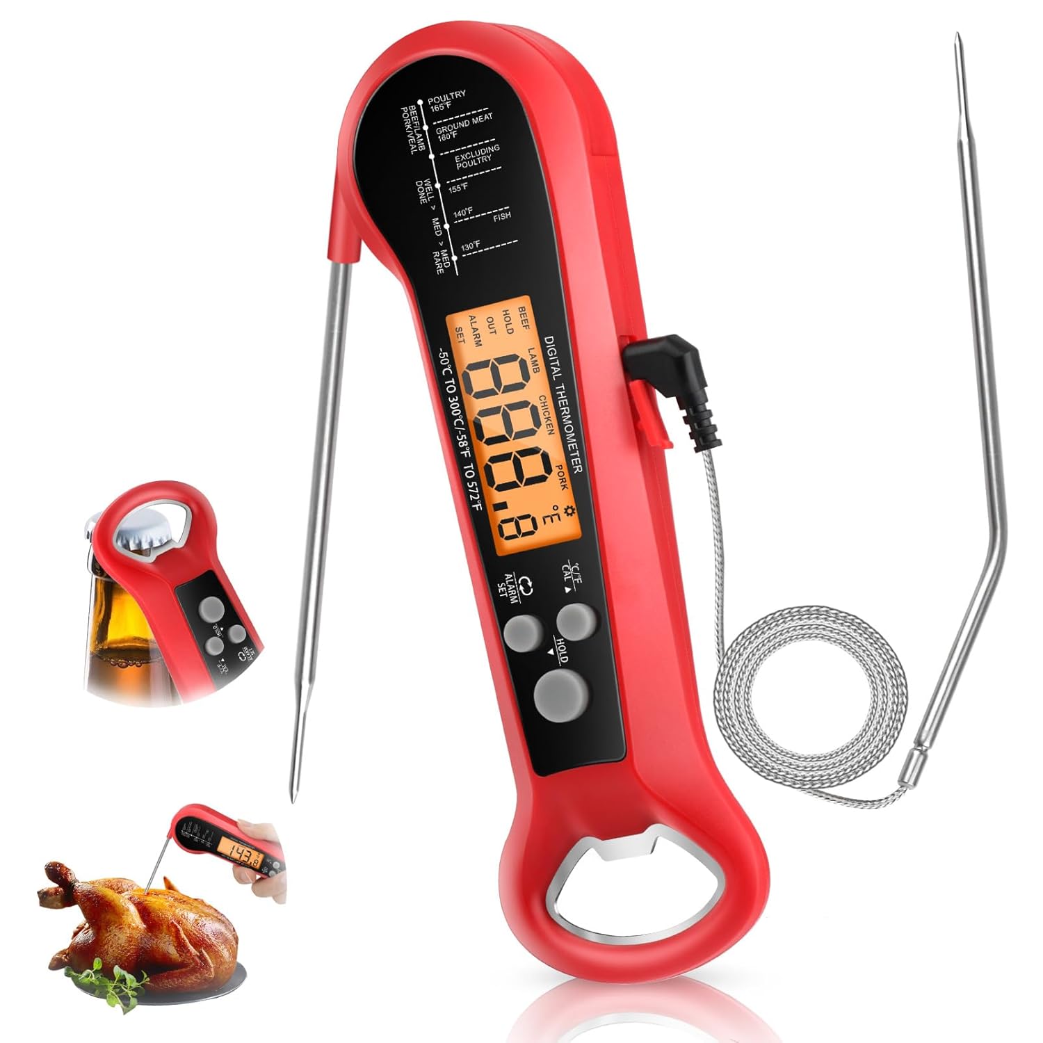 Professional Digital Meat Ther - Instant Read Thermometer recension och pris