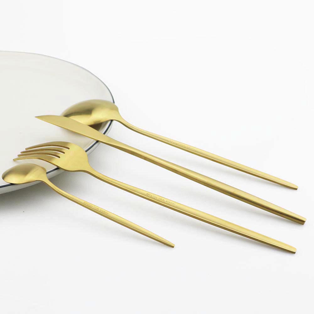 6Pcs Matte Stainless Steel Tea - Kitchen Gadgets Gold recension och pris
