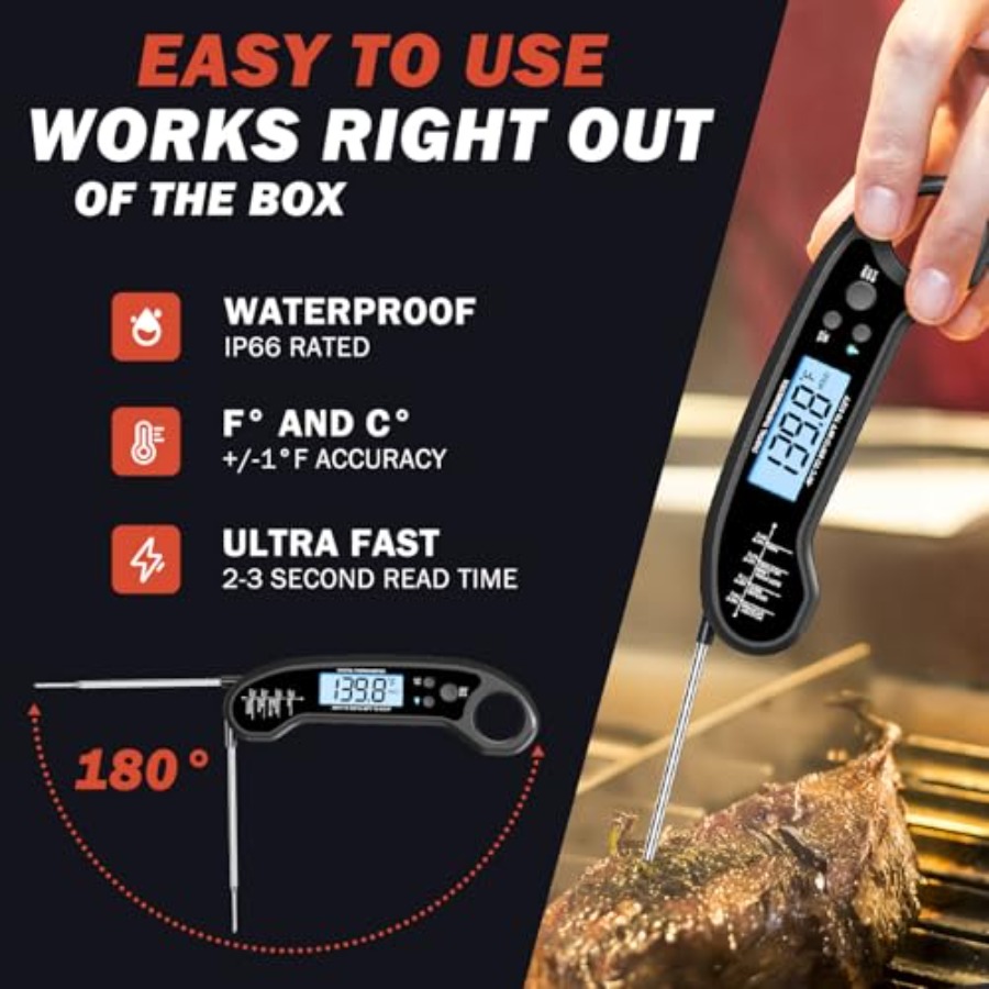 Meat Thermometer Digital Insta - Instant Read Thermometer recension och pris