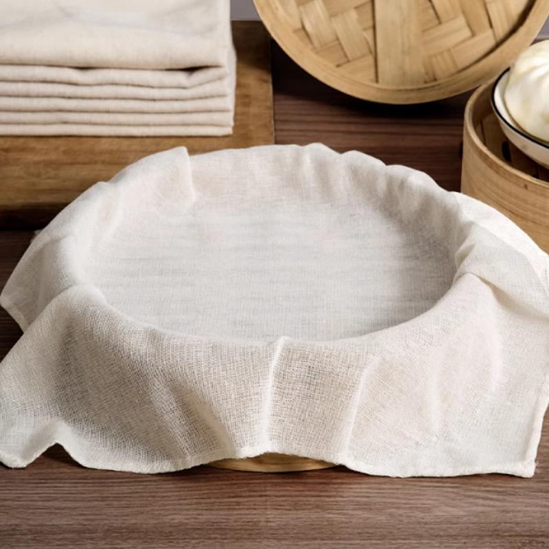 3Pcs Round Pure Cotton Steamer - Silicone Baking Mat recension och pris