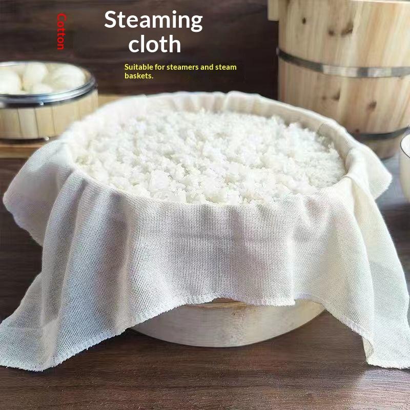 3Pcs Round Pure Cotton Steamer - Silicone Baking Mat recension och pris
