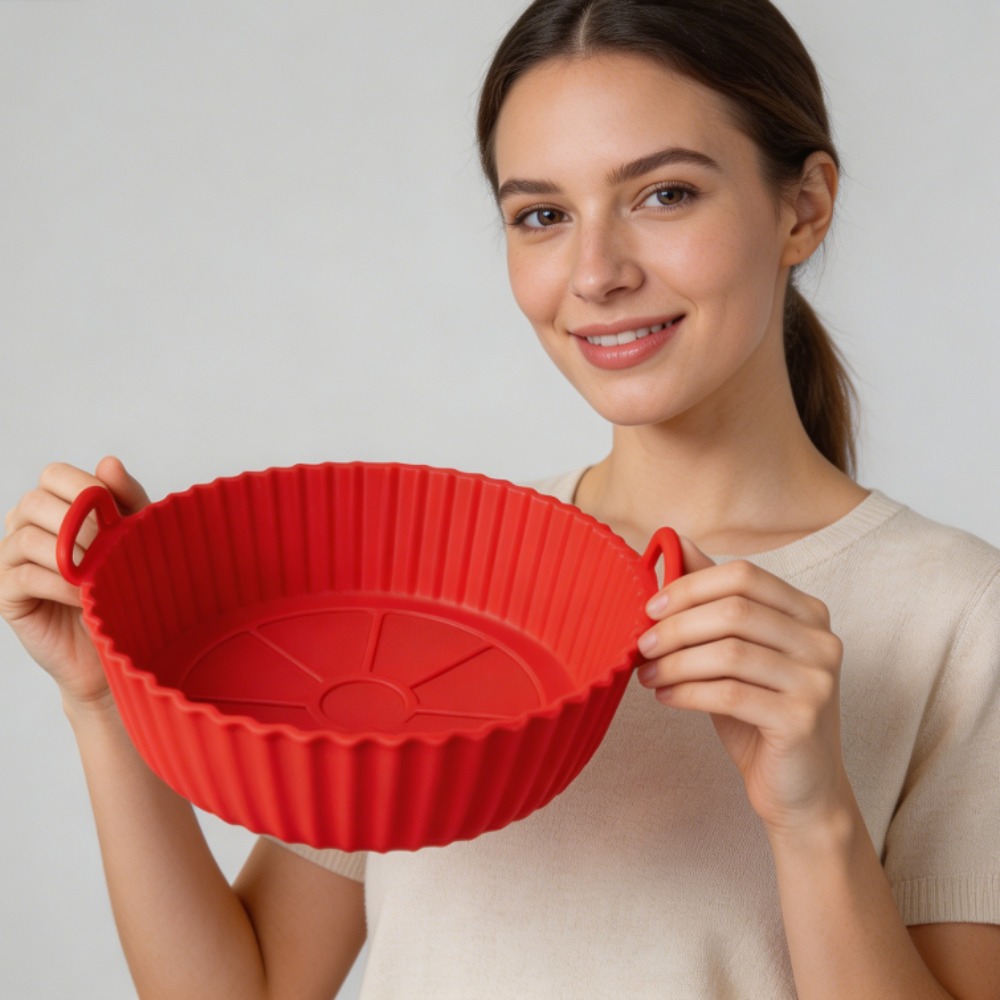 Round Silicone Air Fryer Liner - Silicone Baking Mat recension och pris