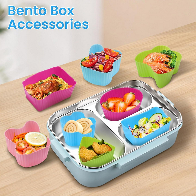 8PCS Silicone Lunch Box Divide - Silicone Baking Mat recension och pris