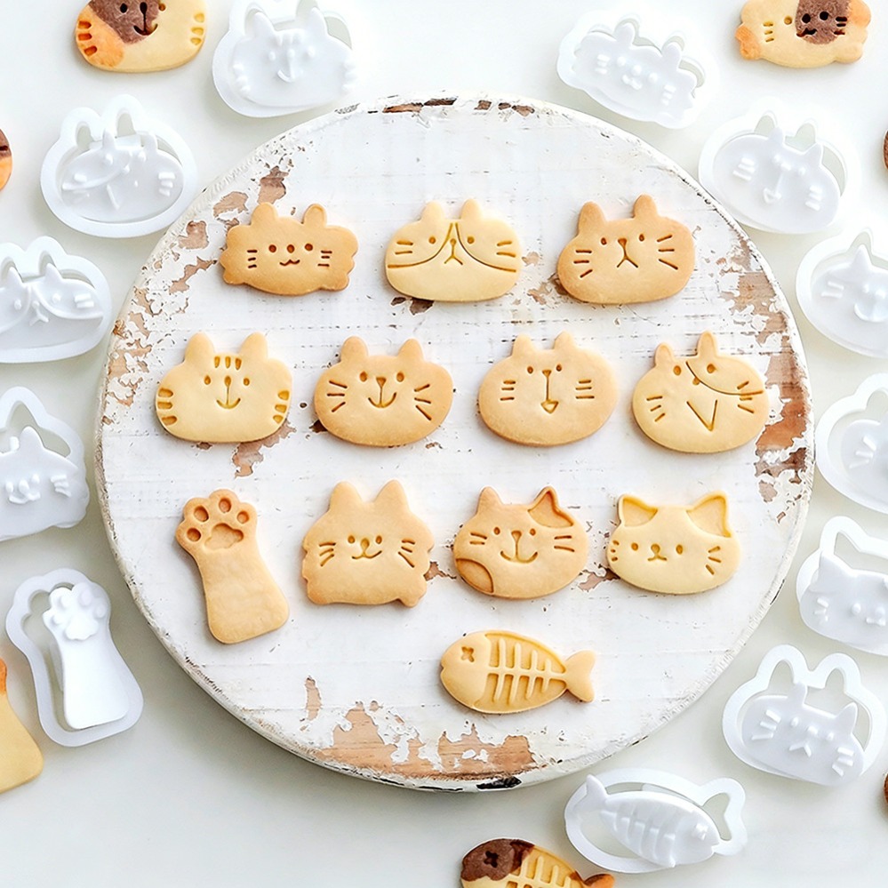 Cute Kitten DIY Stamp Cookie C - Kitchen Hanging Gadgets recension och pris