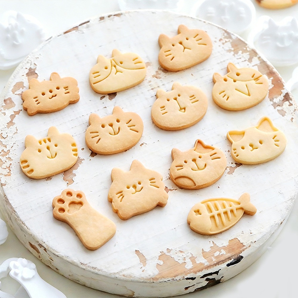 Cute Kitten DIY Stamp Cookie C - Kitchen Hanging Gadgets recension och pris