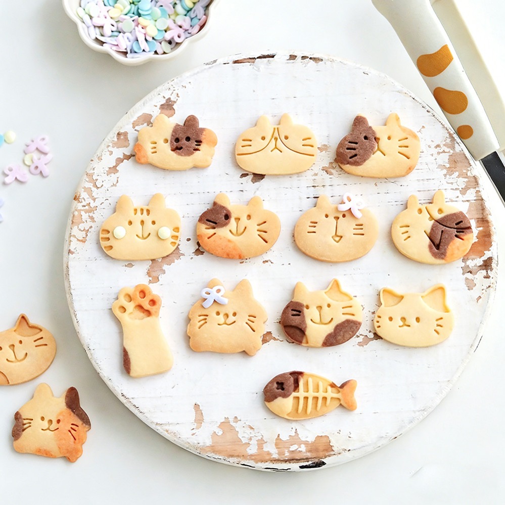 Cute Kitten DIY Stamp Cookie C - Kitchen Hanging Gadgets recension och pris
