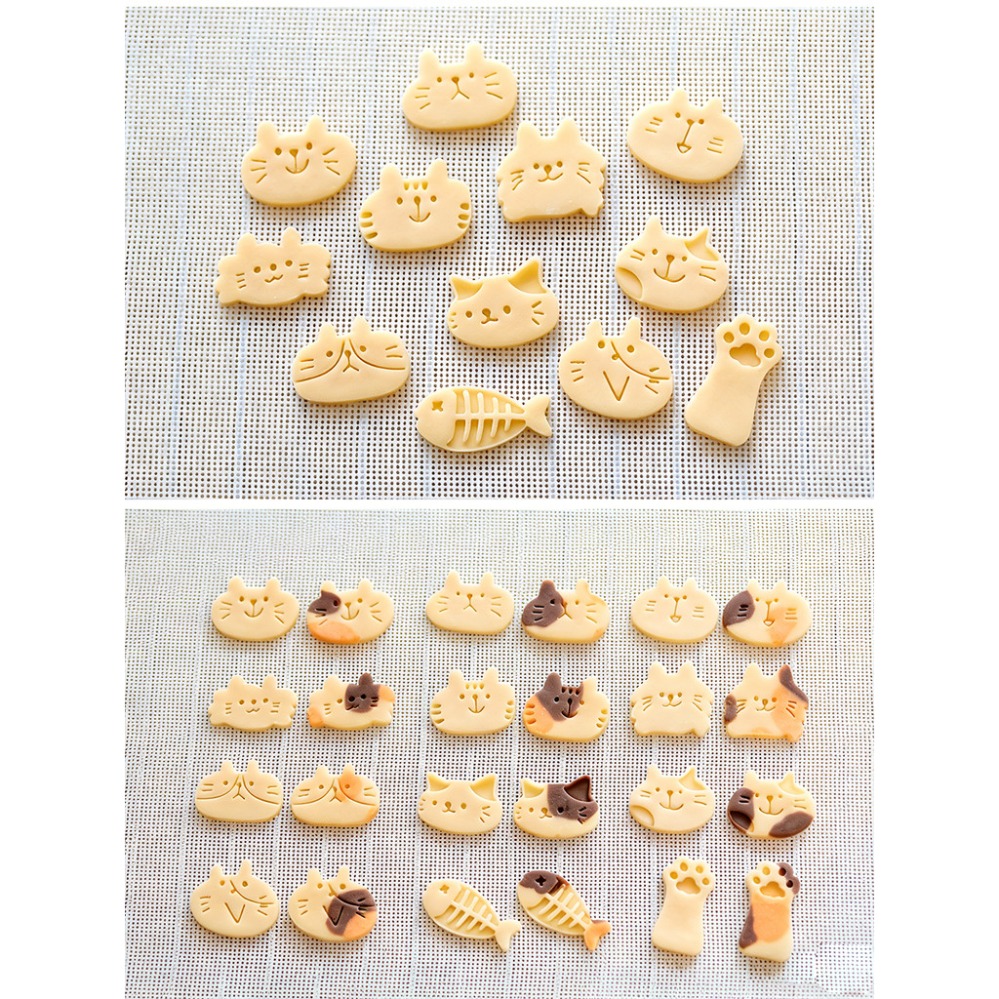Cute Kitten DIY Stamp Cookie C - Kitchen Hanging Gadgets recension och pris
