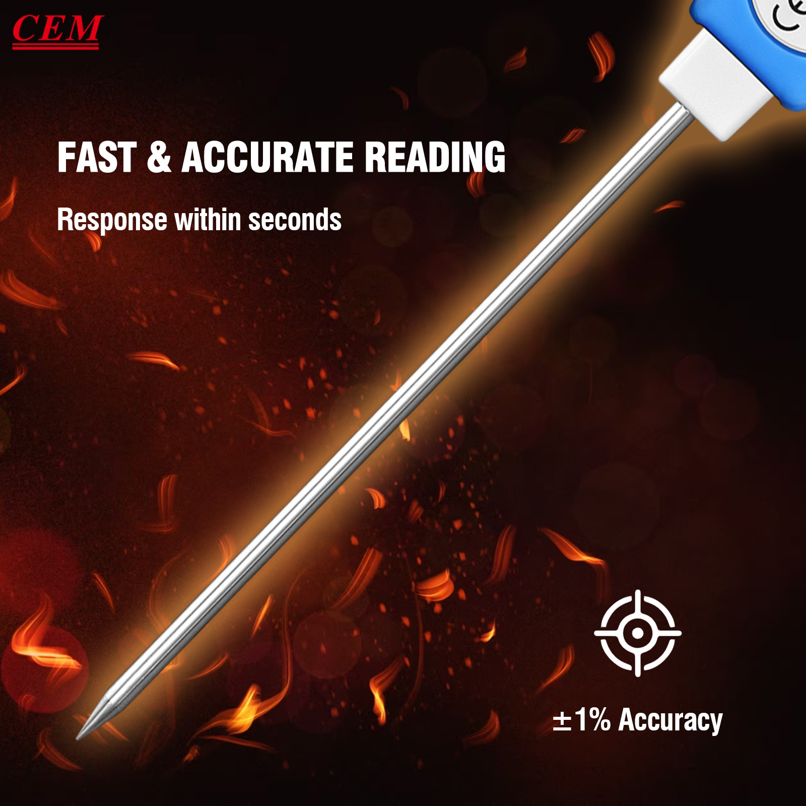 CEM Meat Thermometer Digital,  - Instant Read Thermometer recension och pris