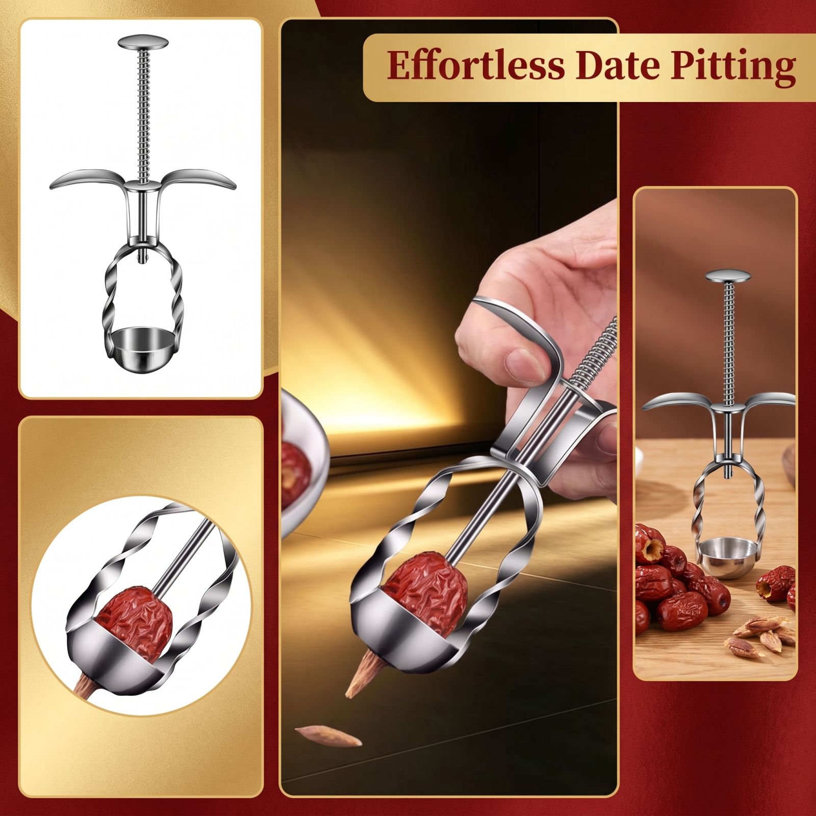 Stainless Steel Red Date Pitte - Kitchen Gadgets Kitchen recension och pris