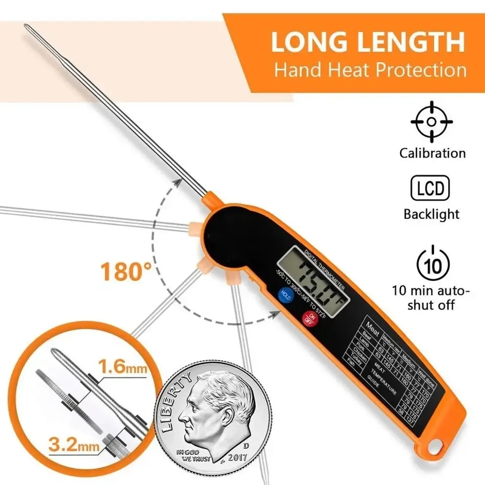 Waterproof Digital Kitchen Foo - Instant Read Thermometer recension och pris