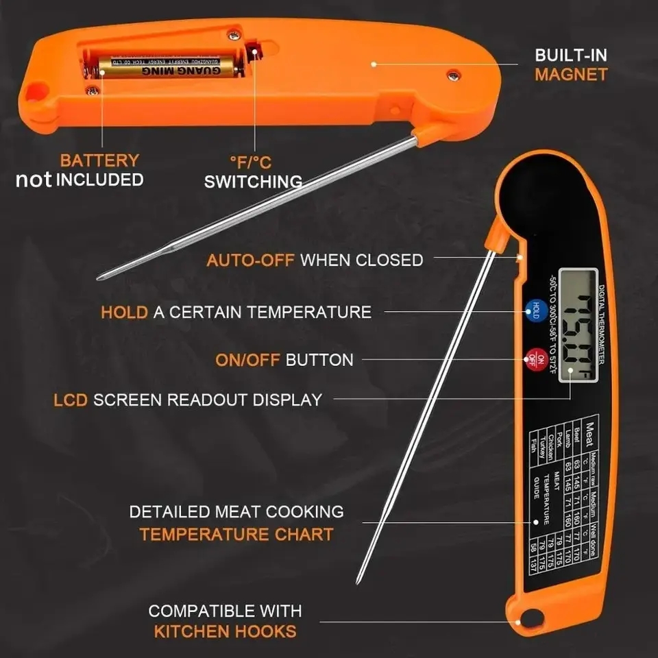 Waterproof Digital Kitchen Foo - Instant Read Thermometer recension och pris