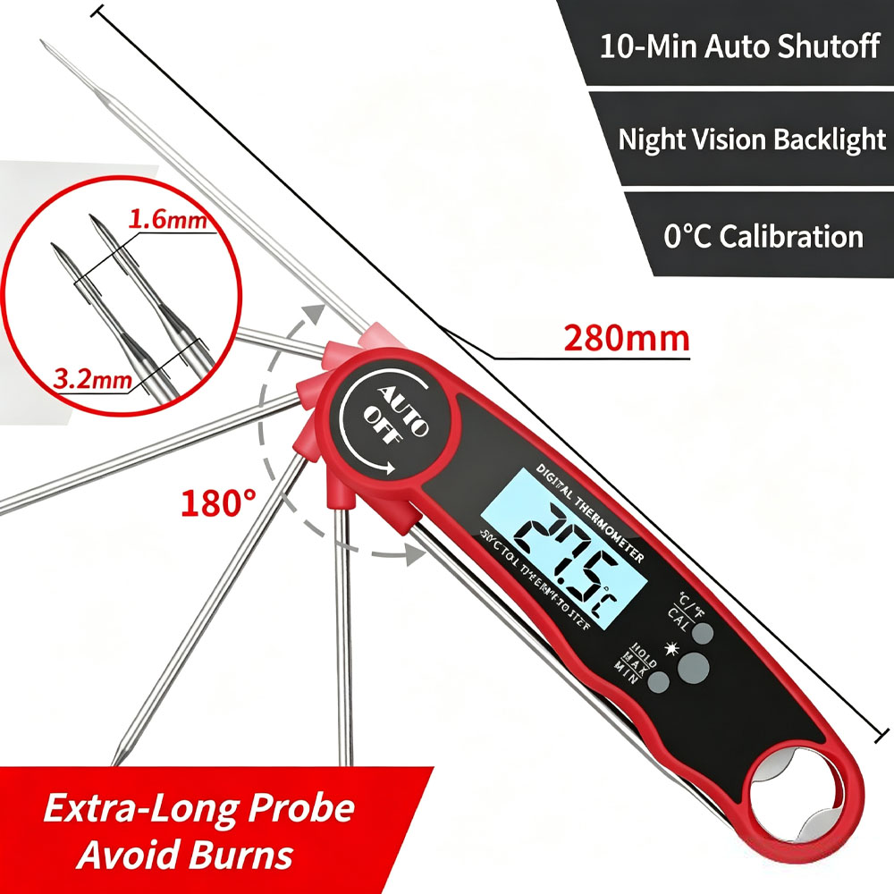 Meat Thermometer Digital – Ins - Instant Read Thermometer recension och pris