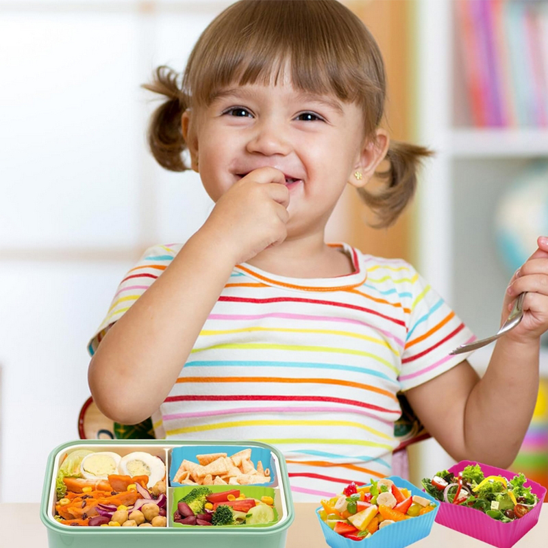 8PCS Silicone Lunch Box Divide - Silicone Baking Mat recension och pris
